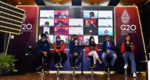 Keterangan Foto: SVP Research & Technology Innovation Pertamina Oki Muraza saat menjadi narasumber pada acara talkshow Youth Forum Energy Transitions Working Group (ETWG) yang diselenggarakan di Sheraton Hotel, Yogyakarta. Jumat (25/03/2022).