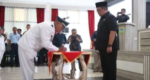 Pasangan Balon Kepala Daerah Yanto-Amiin saat menyampaikan Gagasan Di Uji Publik, yang diadakan IKA FISIP Unsil, sabtu (07/09/2024)